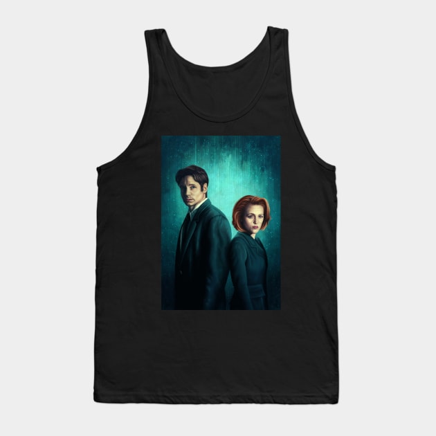 Mr. & Mrs. Spooky Tank Top by cmloweart